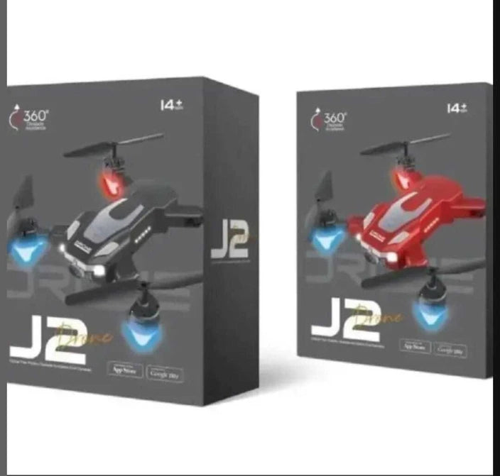 N&CM J2 Drone – Dual 1080P HD Cameras, Gesture Control, Dual Battery, Foldable Design – Black