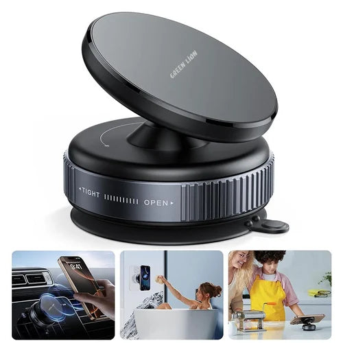 Vacuum Suction Magnetic Car Phone Holder, 360°
